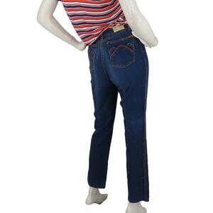 80s 70s Vintage Brittania Grunge High Waisted Hippie Disco Mom Denim Jeans 23